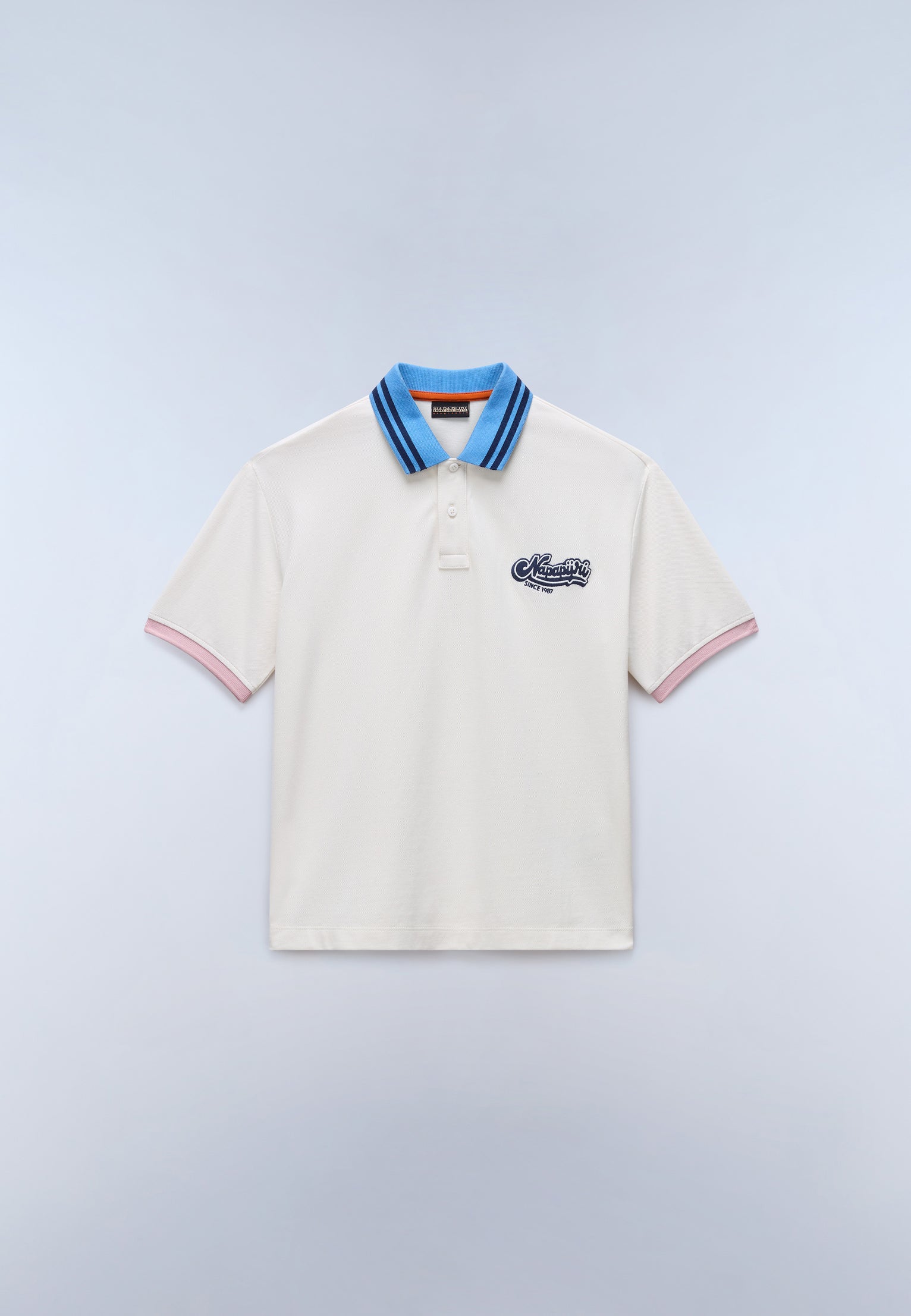 Lustre Piqué Short Sleeve Polo White Whisper