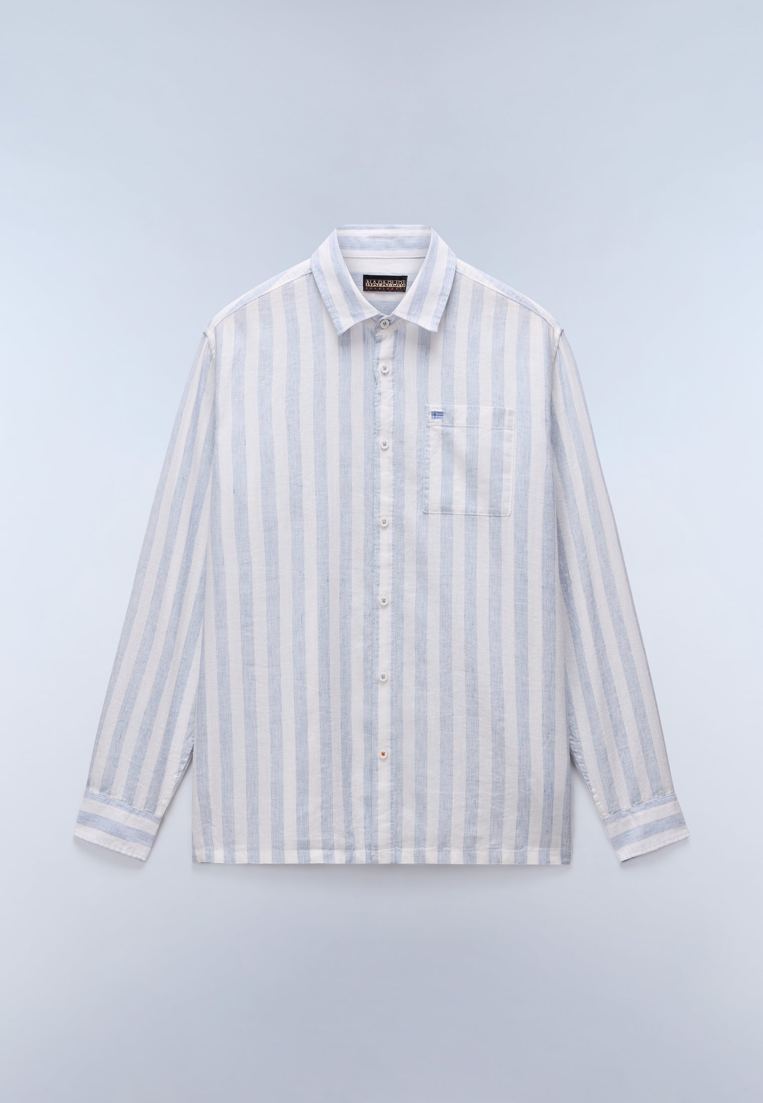 Brolio Long Sleeve Shirt Blue Stripe SE9