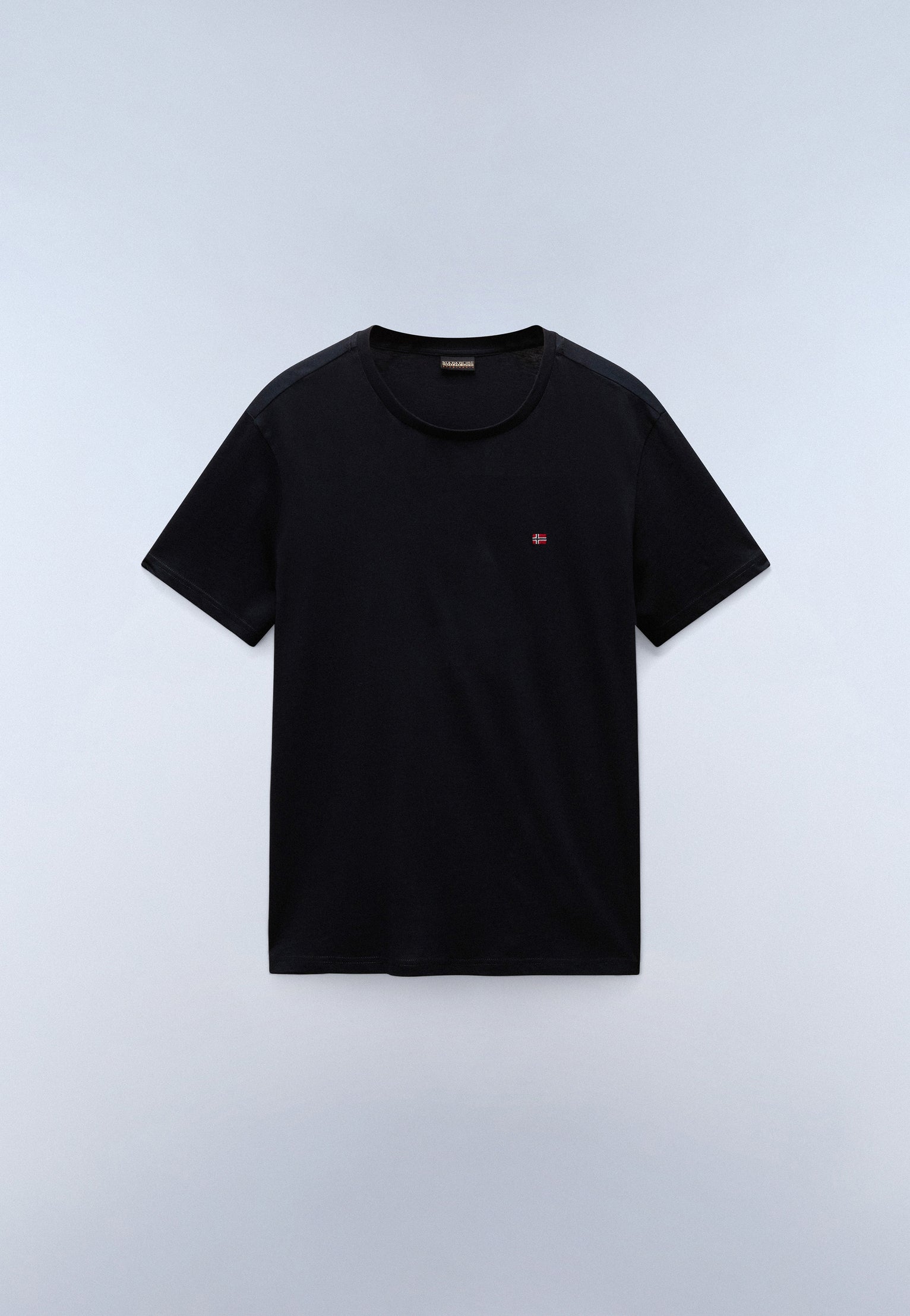 Camiseta de Manga Corta de Punto Salis Negro
