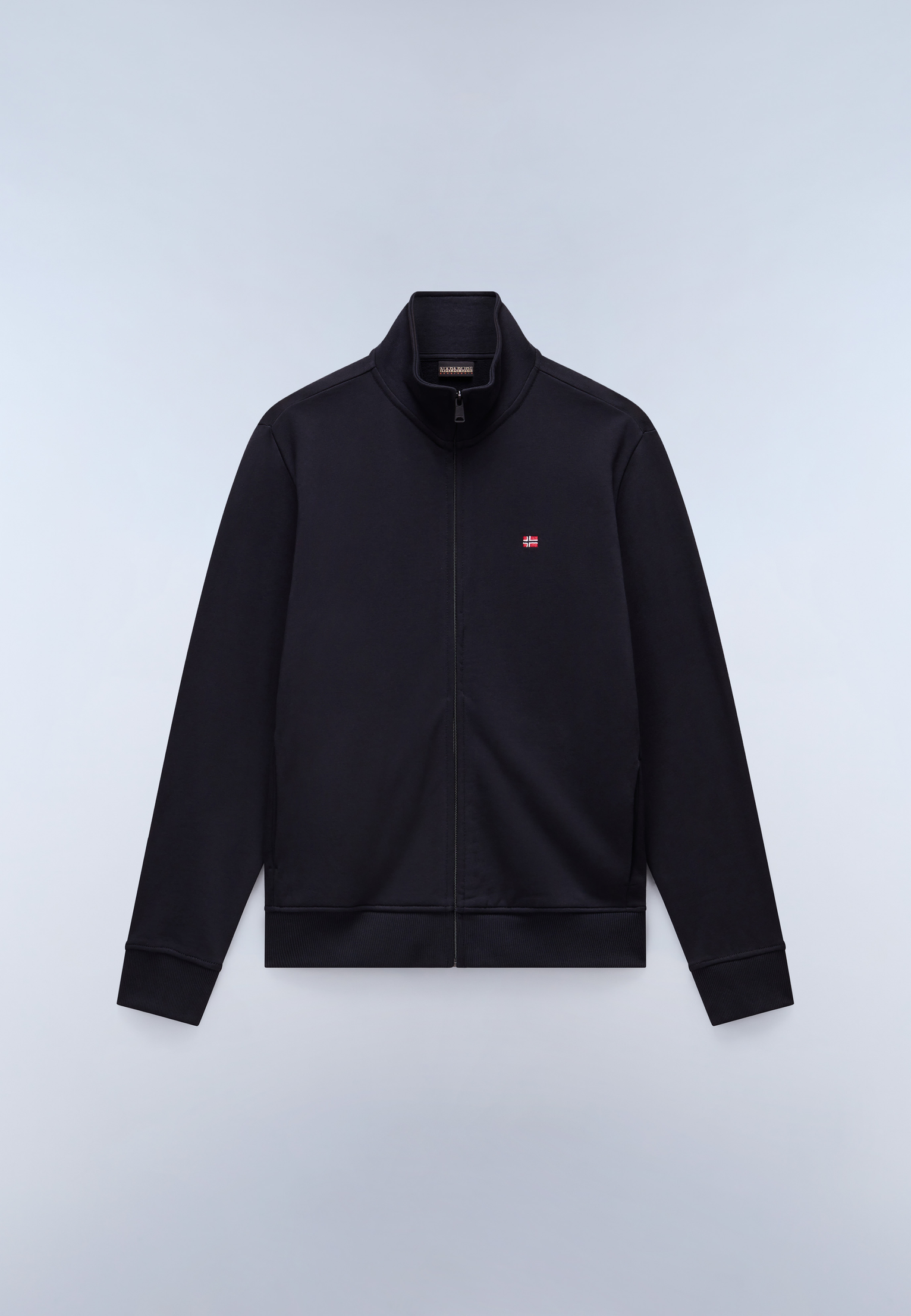 Sudadera de con Cremallera Balis French Terry Negro