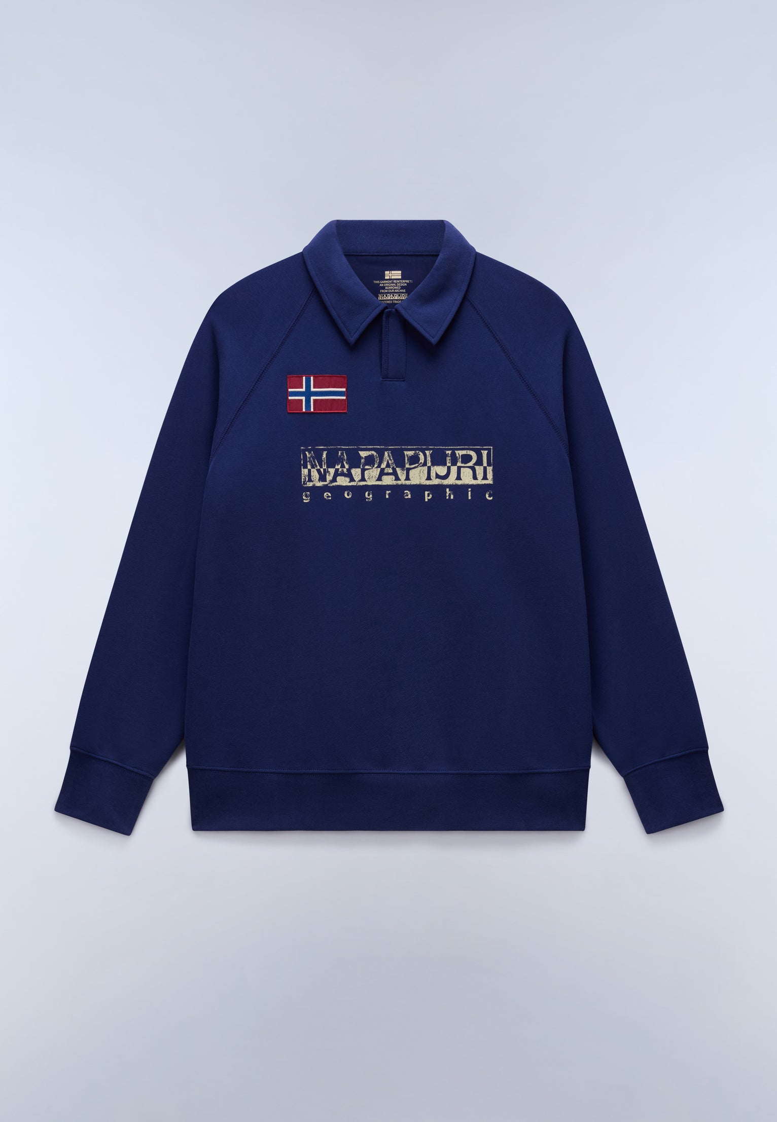 French Terry Polo-Sweatshirt Reflect