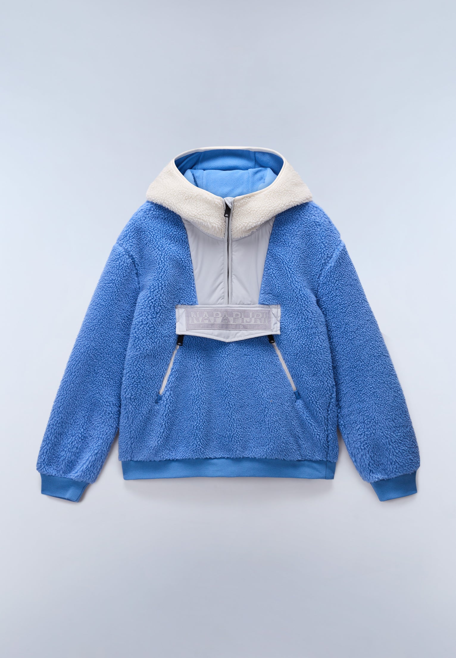 Seline Full-Zip Fleece Hoodie Blue Riviera