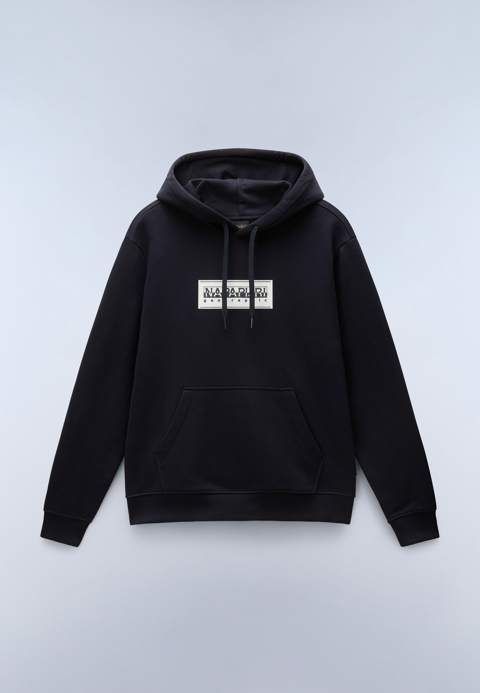 Sudadera con Capucha Box Logo Negro