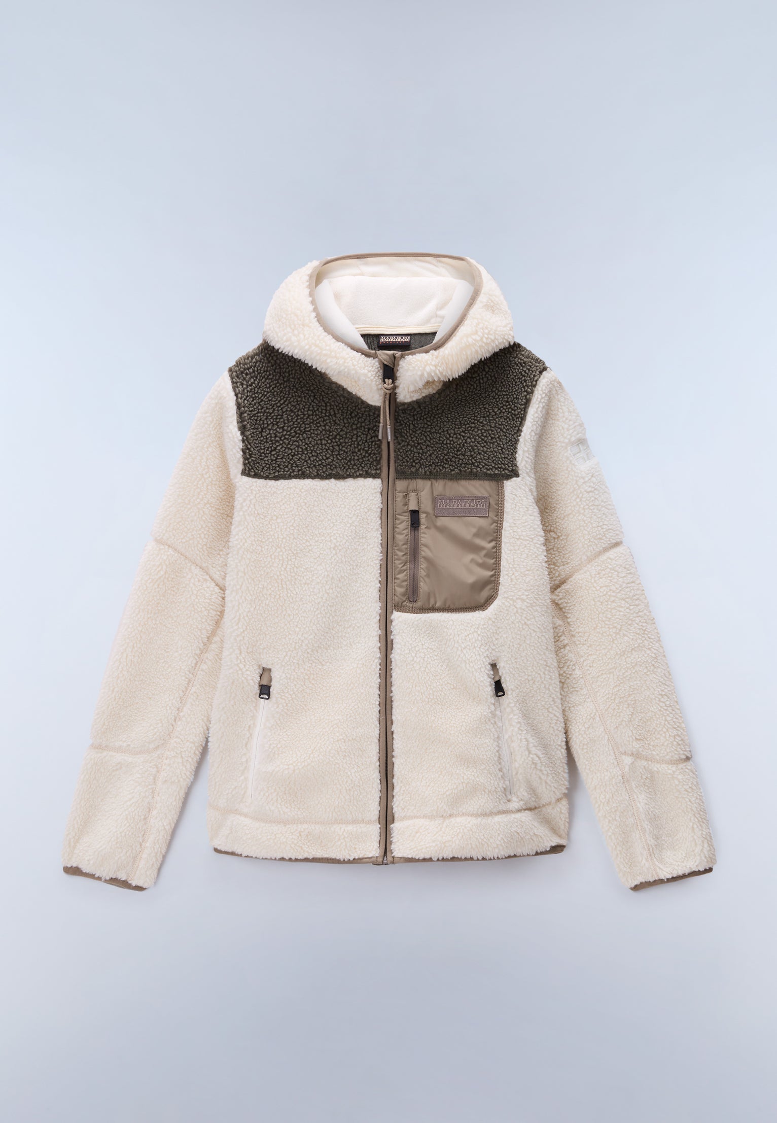 Yupik Full-Zip Fleece Hoodie White
