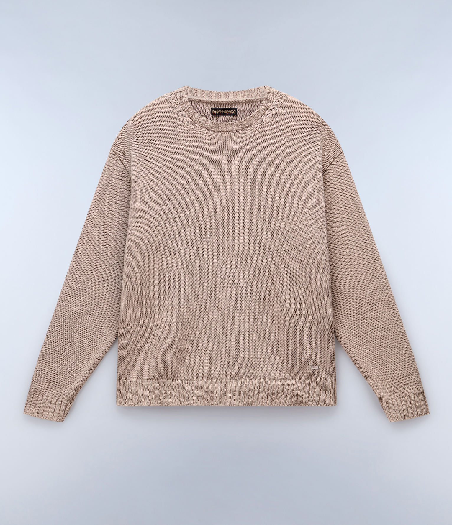 Sambre Crew Neck Jumper Beige Silver