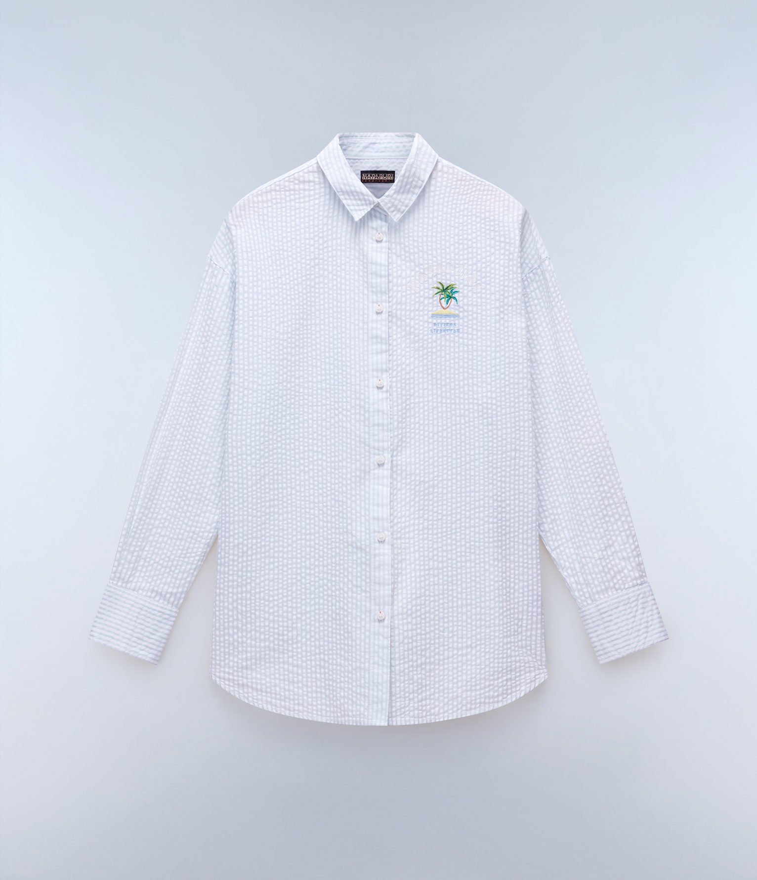 Fete Long Sleeve Shirt Blue Stripe SA2