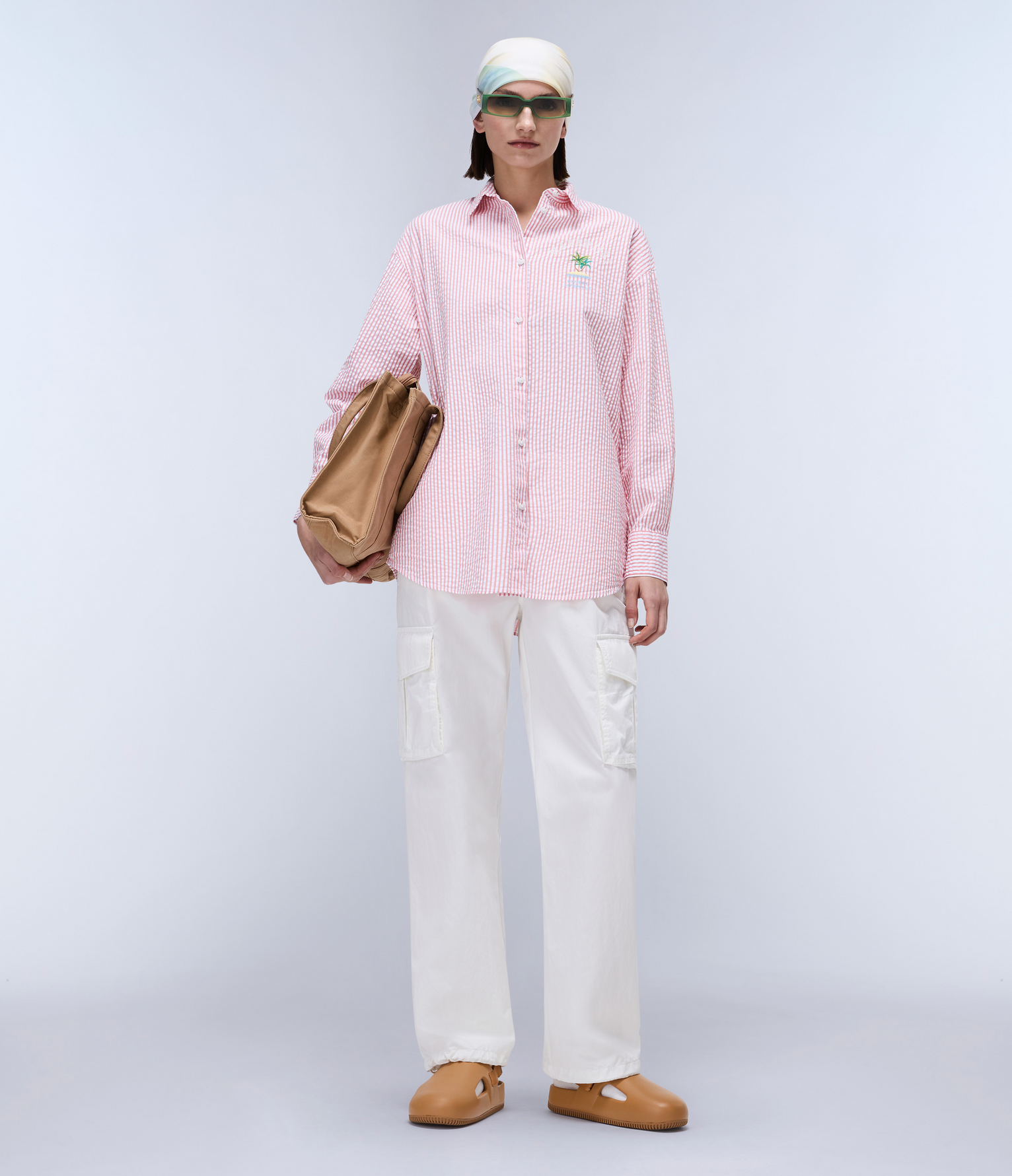 Fete Long Sleeve Shirt Red Stripe SA3