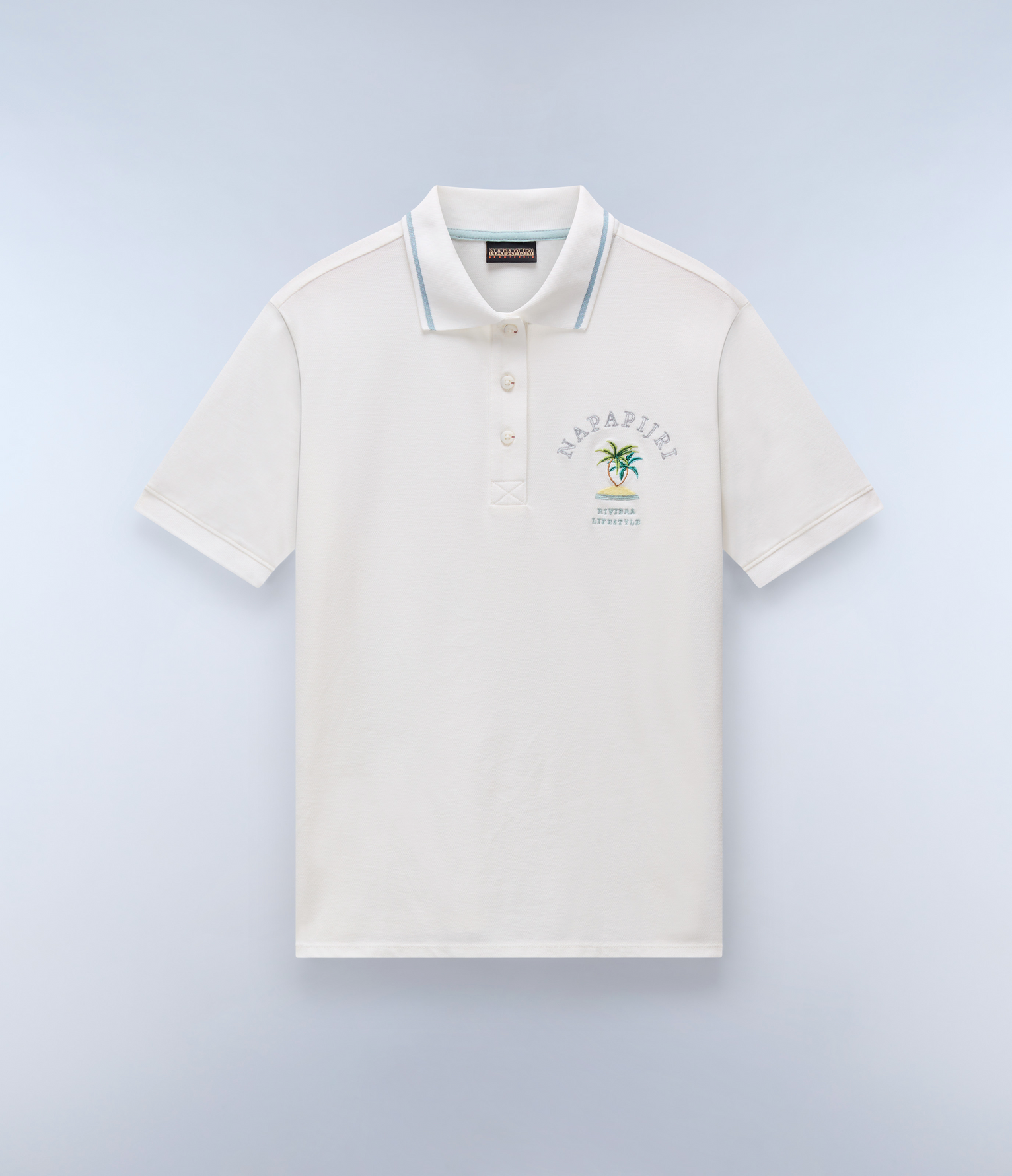 Fete Short Sleeve Polo Shirt White