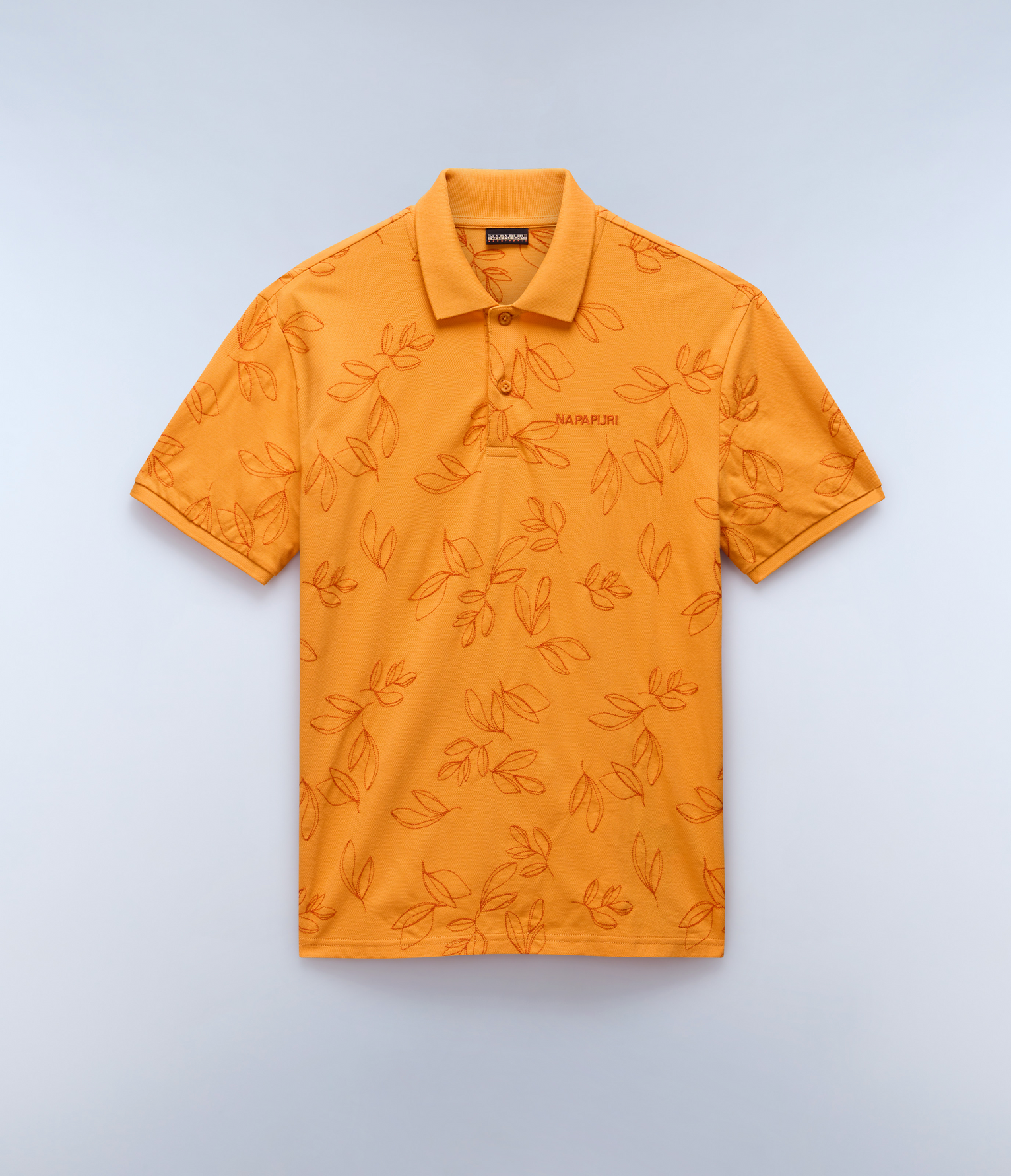 Brolio Short Sleeve Polo Shirt Orange