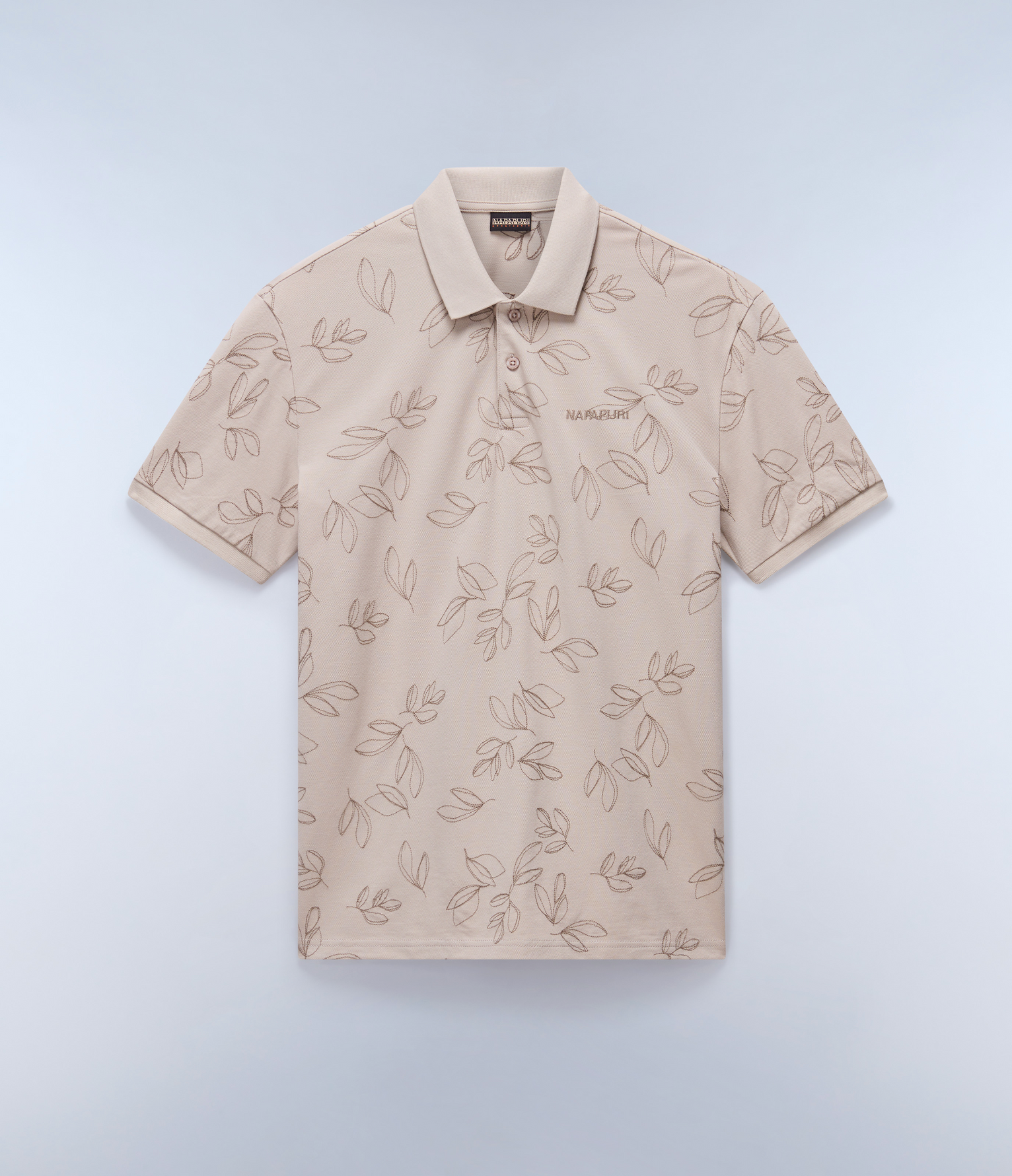 Brolio Short Sleeve Polo Shirt Beige