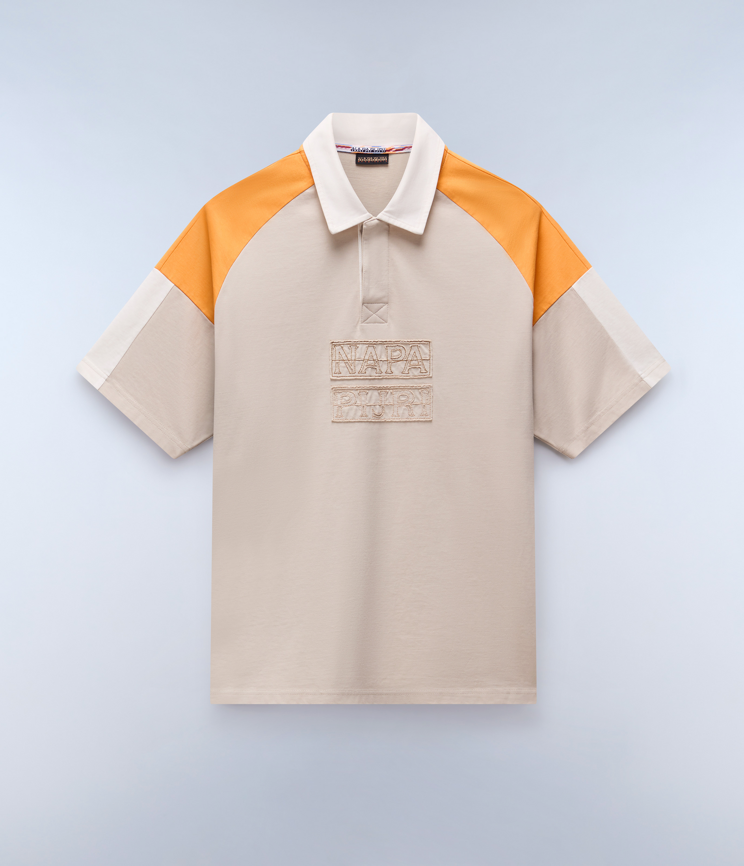 Cenci Short Sleeve Polo Shirt Beige