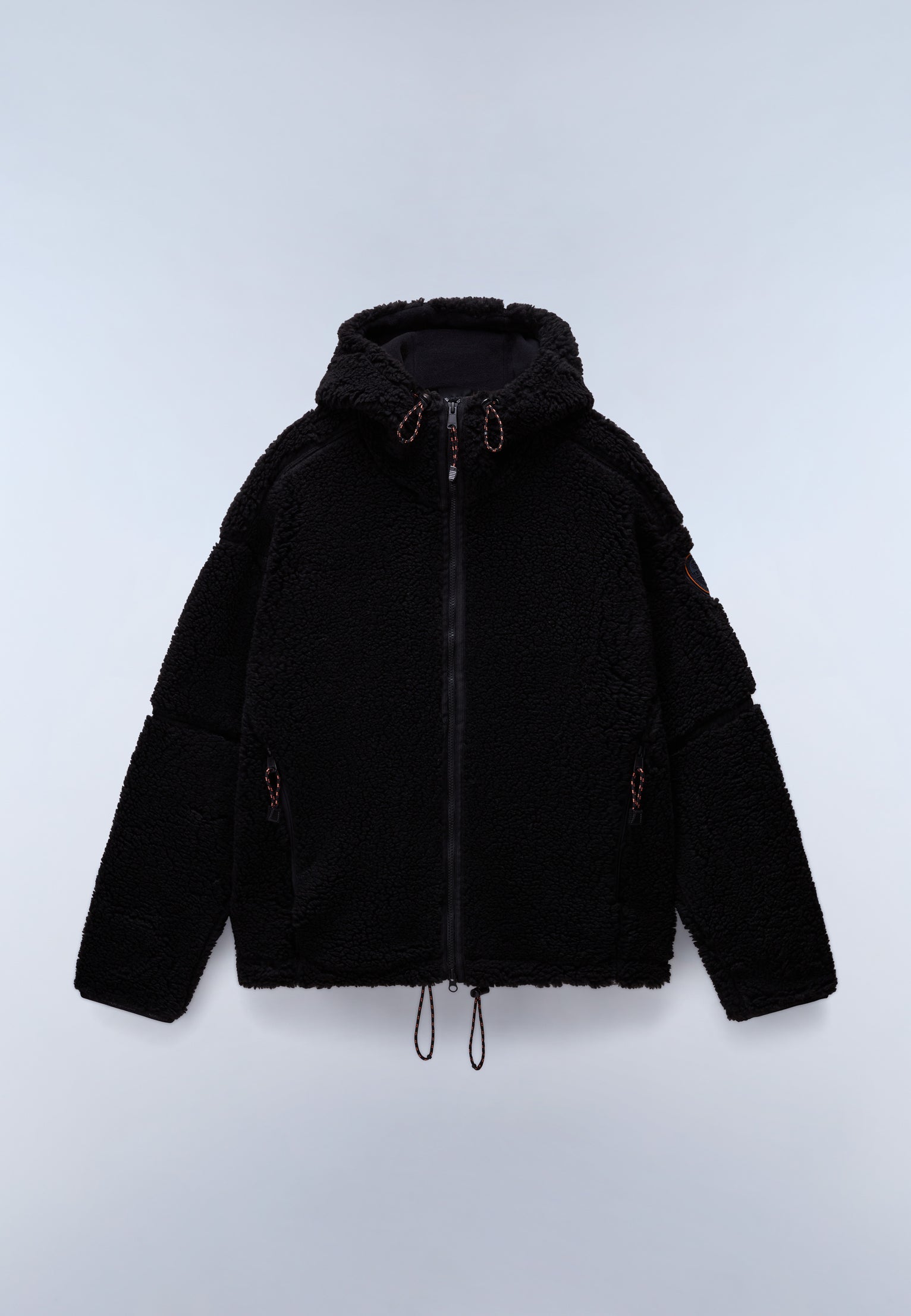 Fleecepullover mit Kapuze und Reißverschluss Tires