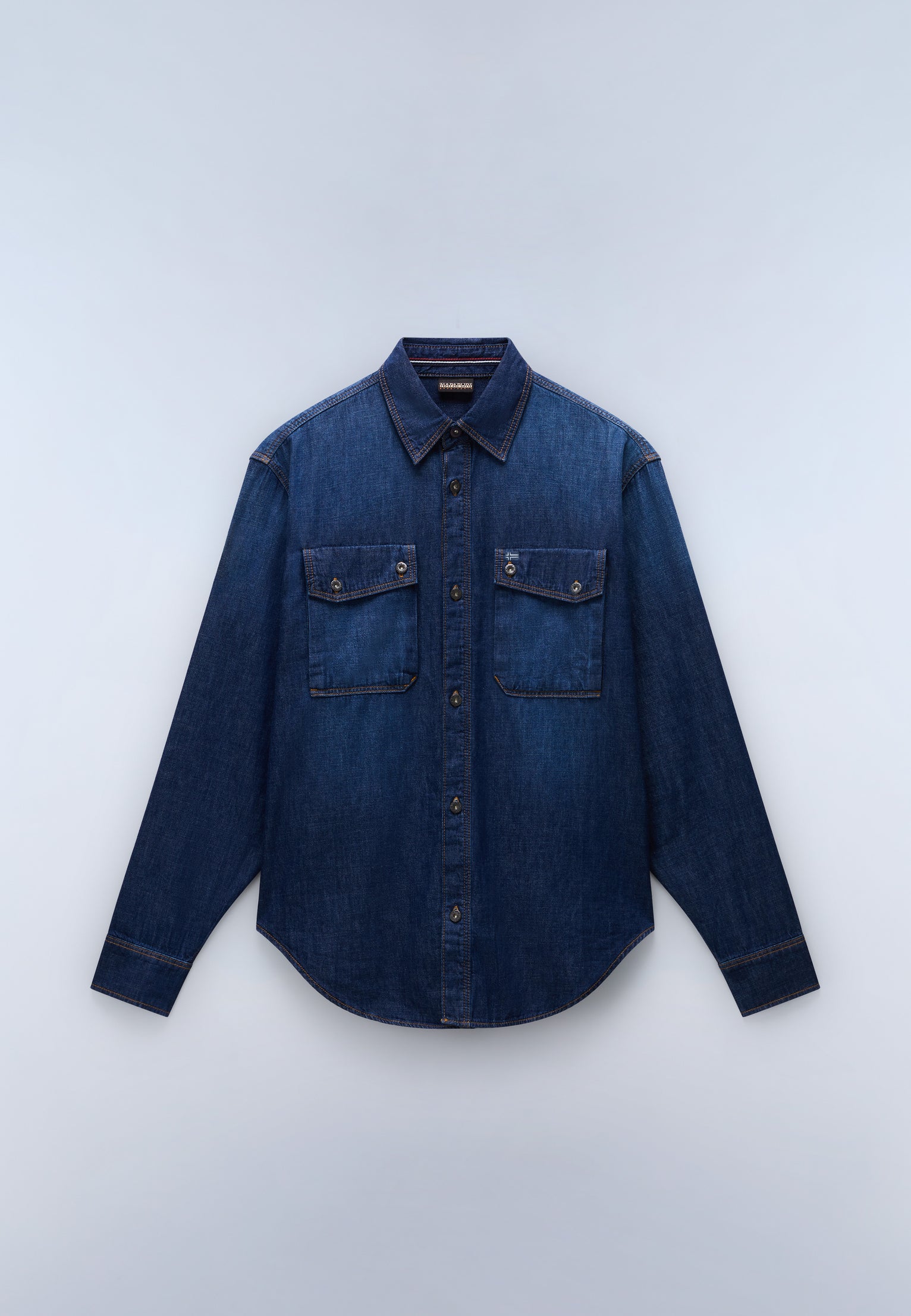 Kiene Denim Overhemd met Lange Mouwen