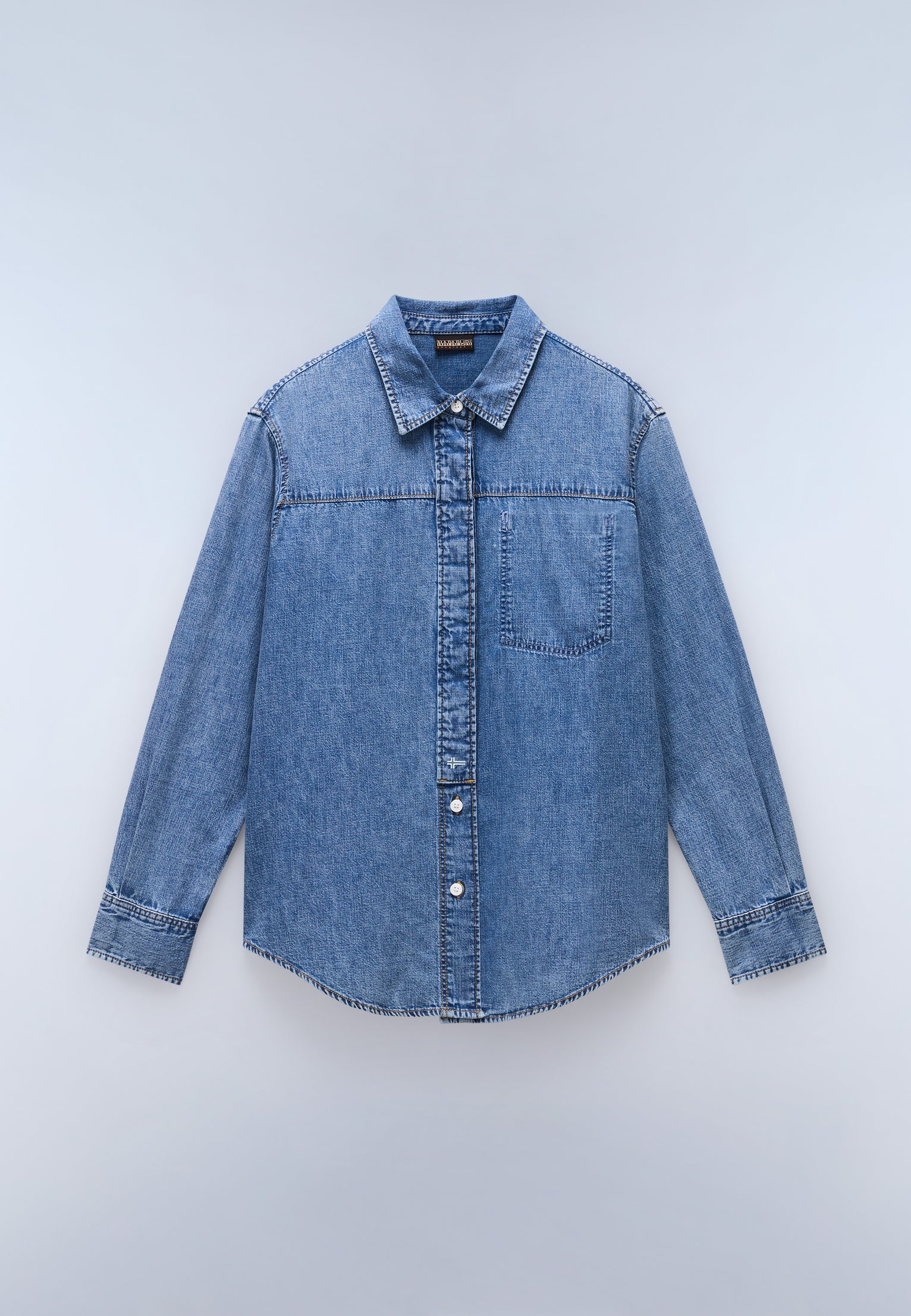 Cimonde Denim Long Sleeve Shirt Light Blue