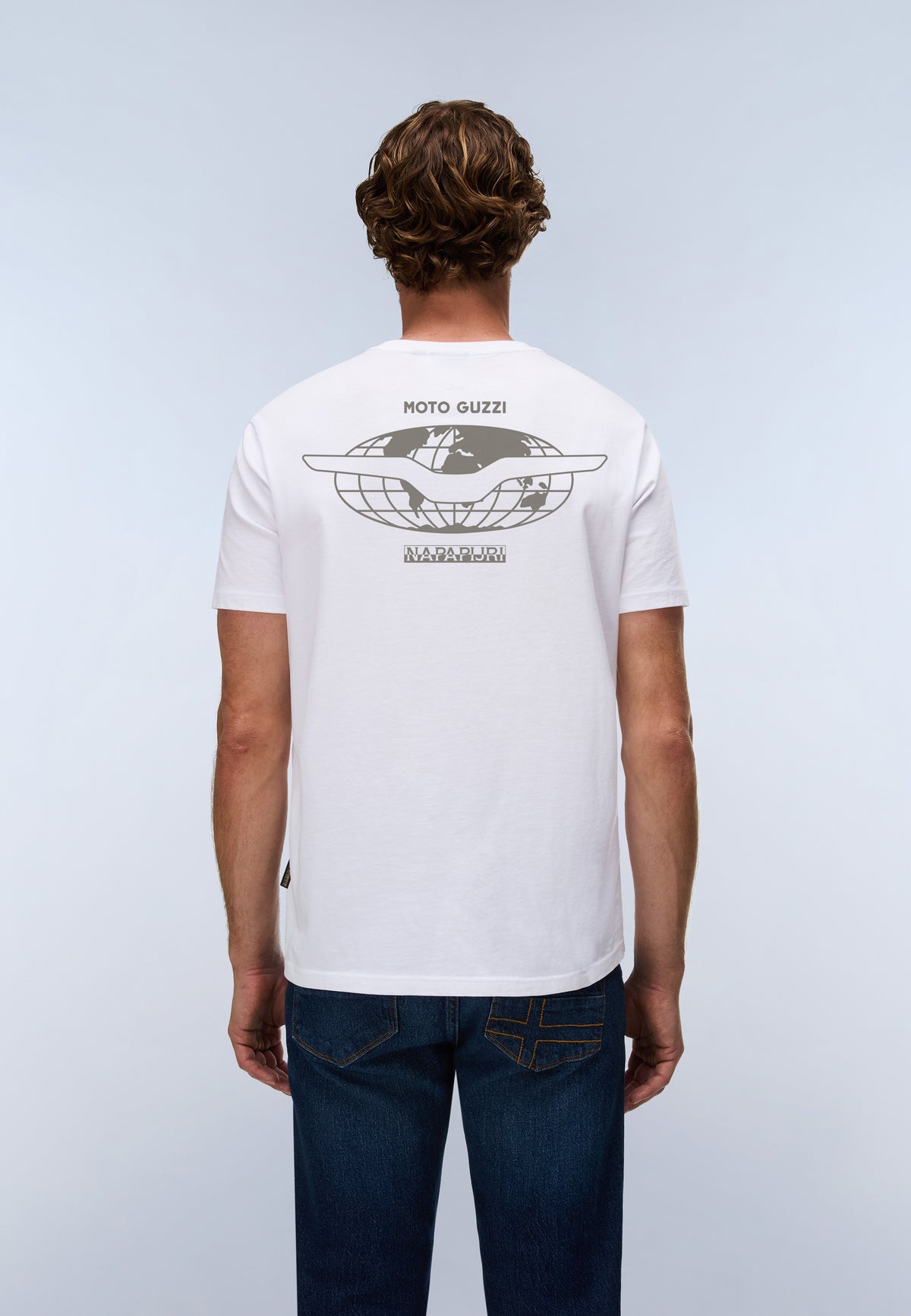 Napapijri x Guzzi Short Sleeve T-Shirt White - 3