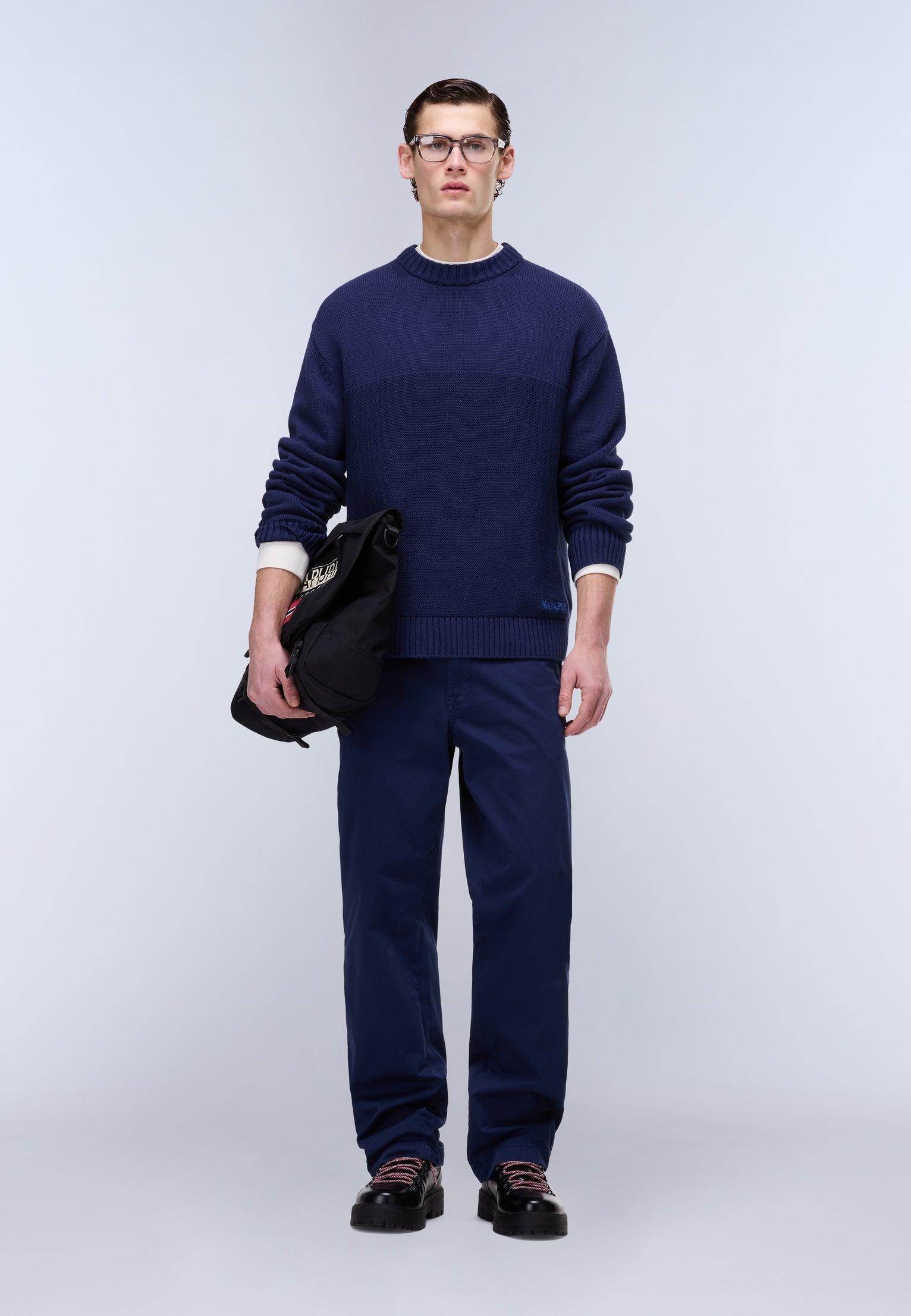 Esmeray Crew Neck Jumper Blue Academy