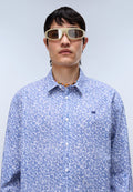 Elior Long Sleeve Print Shirt Blue FA6 - 2