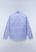 Elior Long Sleeve Print Shirt Blue FA6 - 7