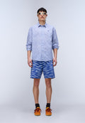 Elior Long Sleeve Print Shirt Blue FA6 - 3