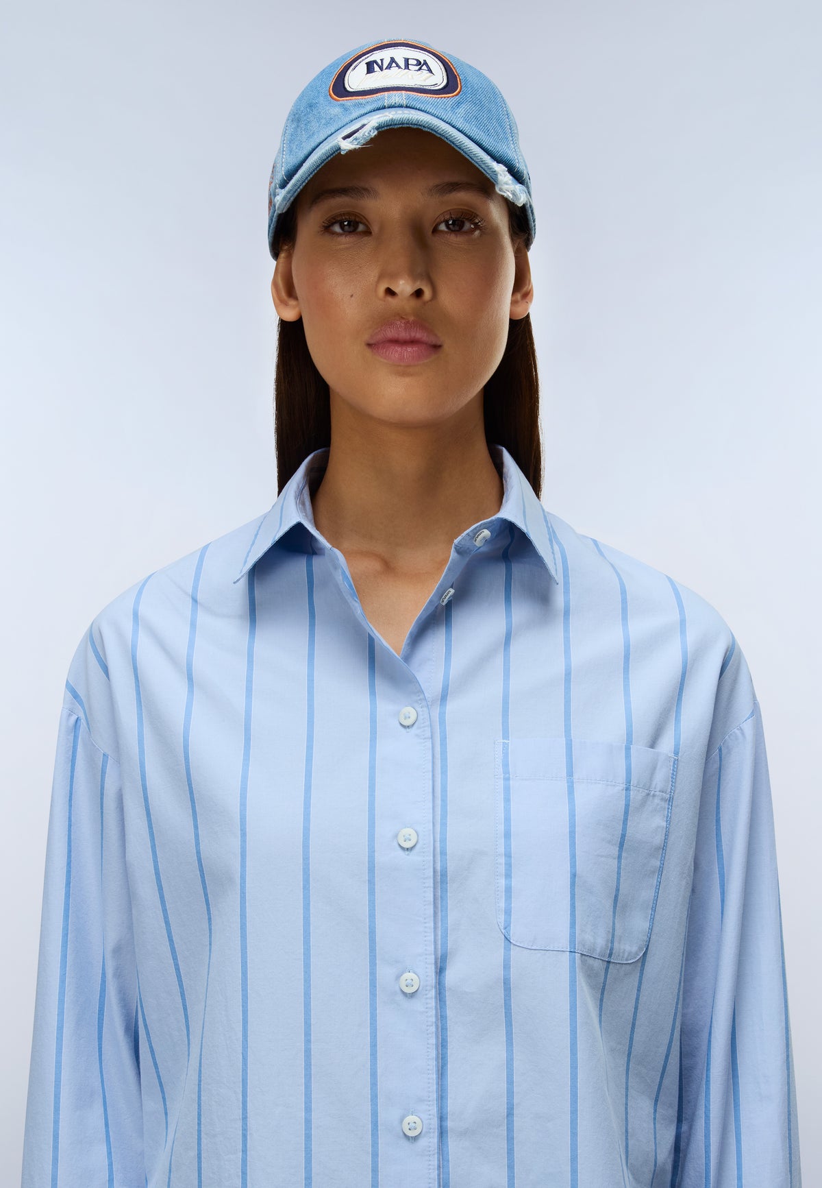 Camisa de Manga Larga Nice Azul Claro SEM - 2