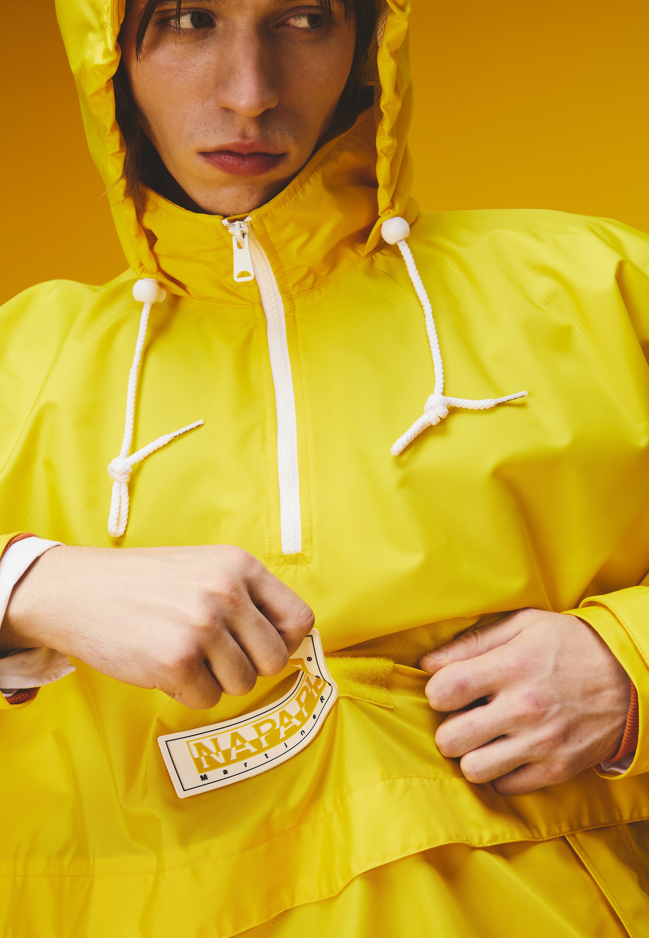 Napapijri Rainforest Axl Anorak Jacket Men & Women Yellow