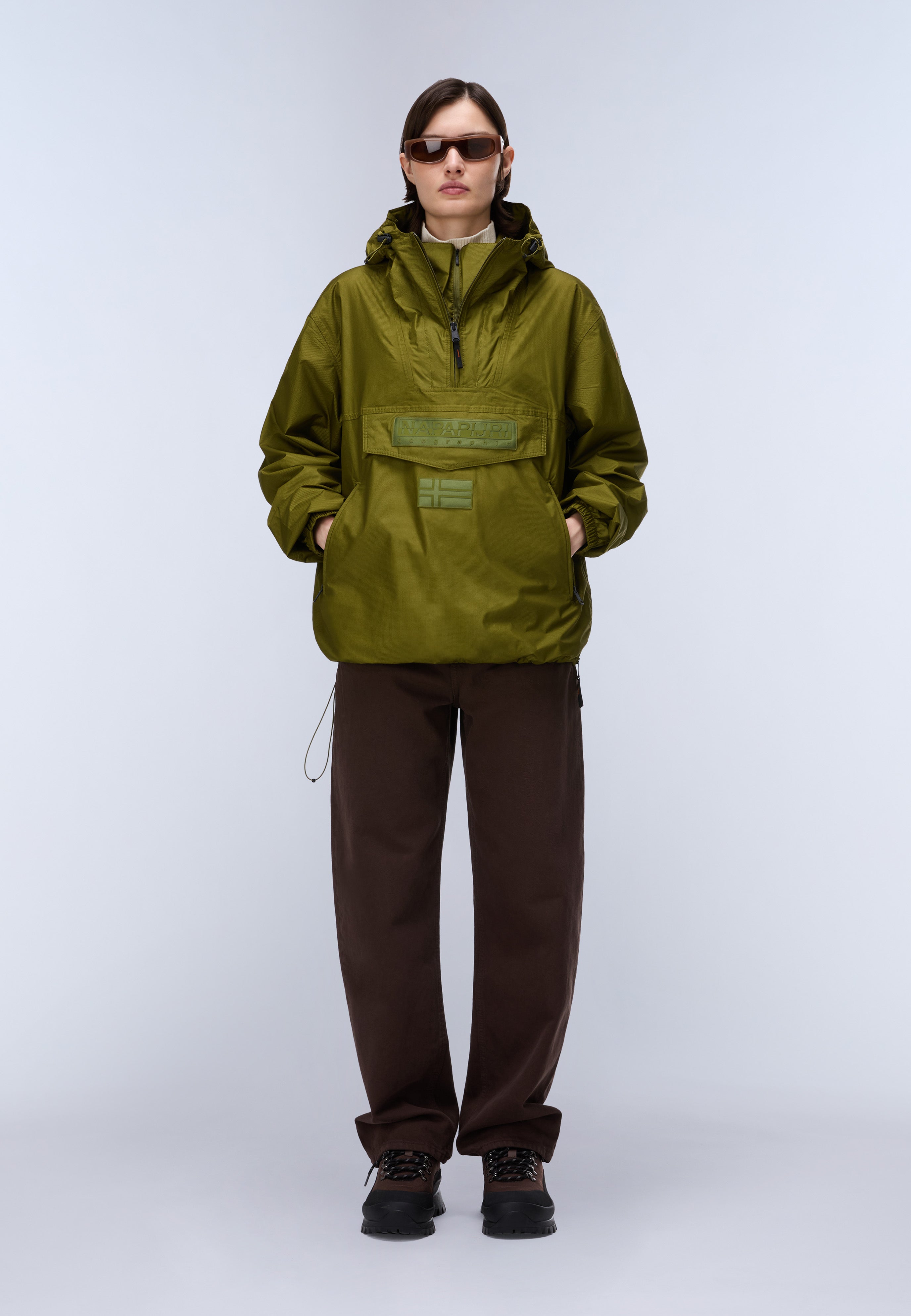 k*o様 NAPAPIJRI ナイロンジャケット オリーブグリーン Rainforest Next Summer Anorak Jacket Unisex - Green Avocado