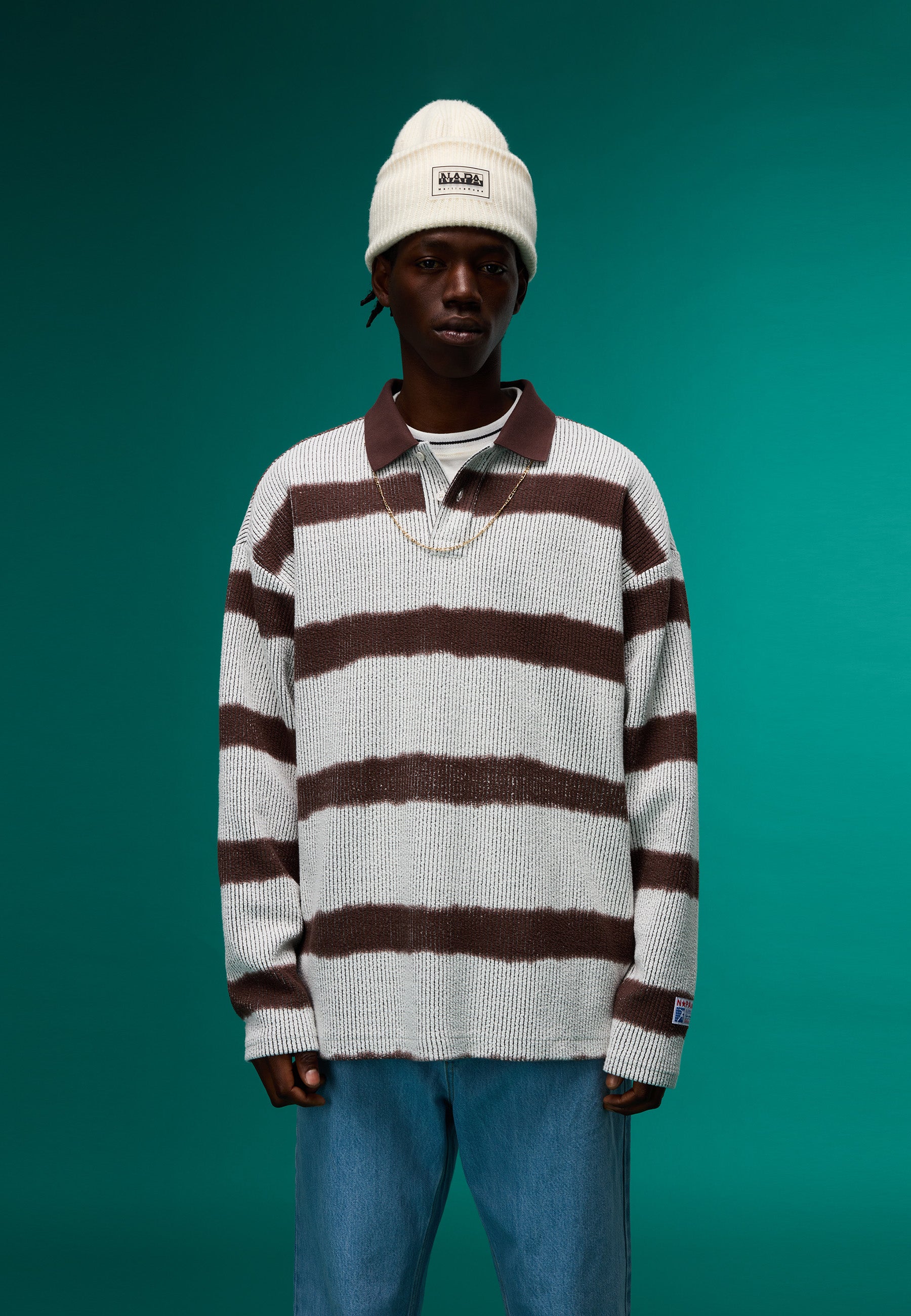 Martin Rose x NAPAPIJRI ボーダー ロンT Martin Rose x NAPAPIJRI ボーダー ロンT