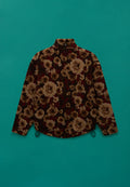 Emin Jacquard Full-Zip Fleece Brown - 4