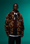 Emin Jacquard Full-Zip Fleece Brown - 2