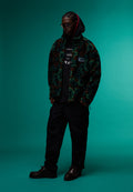 Emin Jacquard Full-Zip Fleece Green - 2