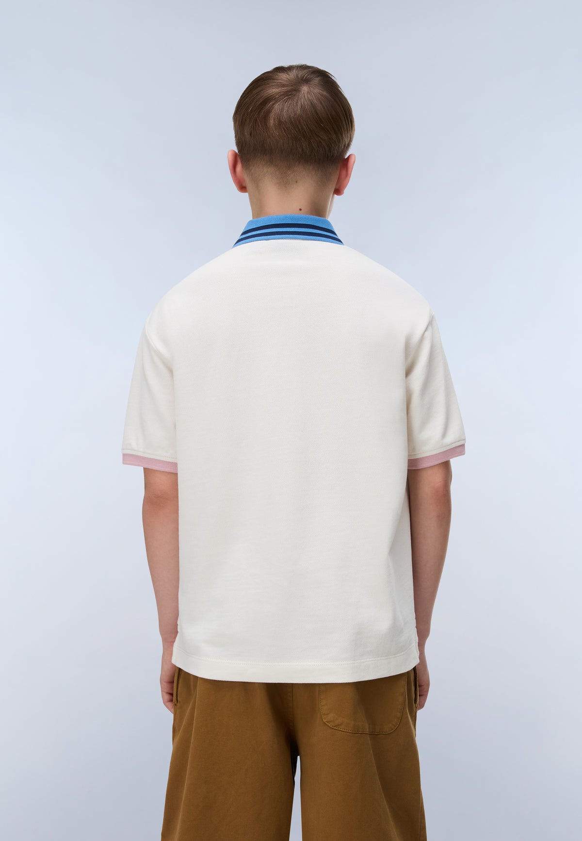 Lustre Piqué Short Sleeve Polo White Whisper - 4