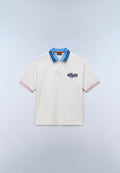 Lustre Piqué Short Sleeve Polo White Whisper - 1