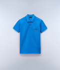 Elbas Short Sleeve Polo Shirt (4-16 YEARS) French Blue - 1