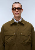Leoras Overshirt Dark Green Olive - 2