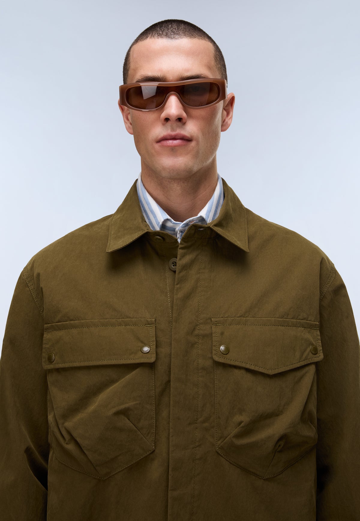 Leoras Overshirt Dark Green Olive - 2