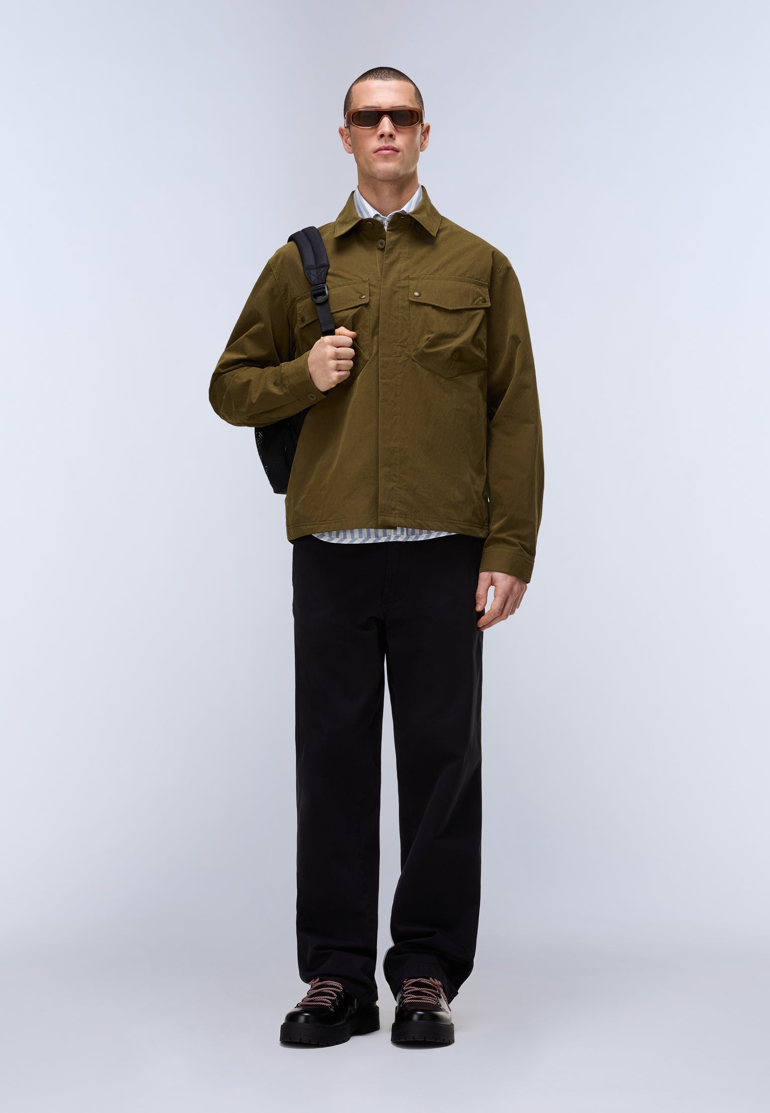 Leoras Overshirt Dark Green Olive