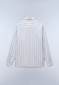 Brolio Long Sleeve Shirt Blue Stripe SE9 - 6