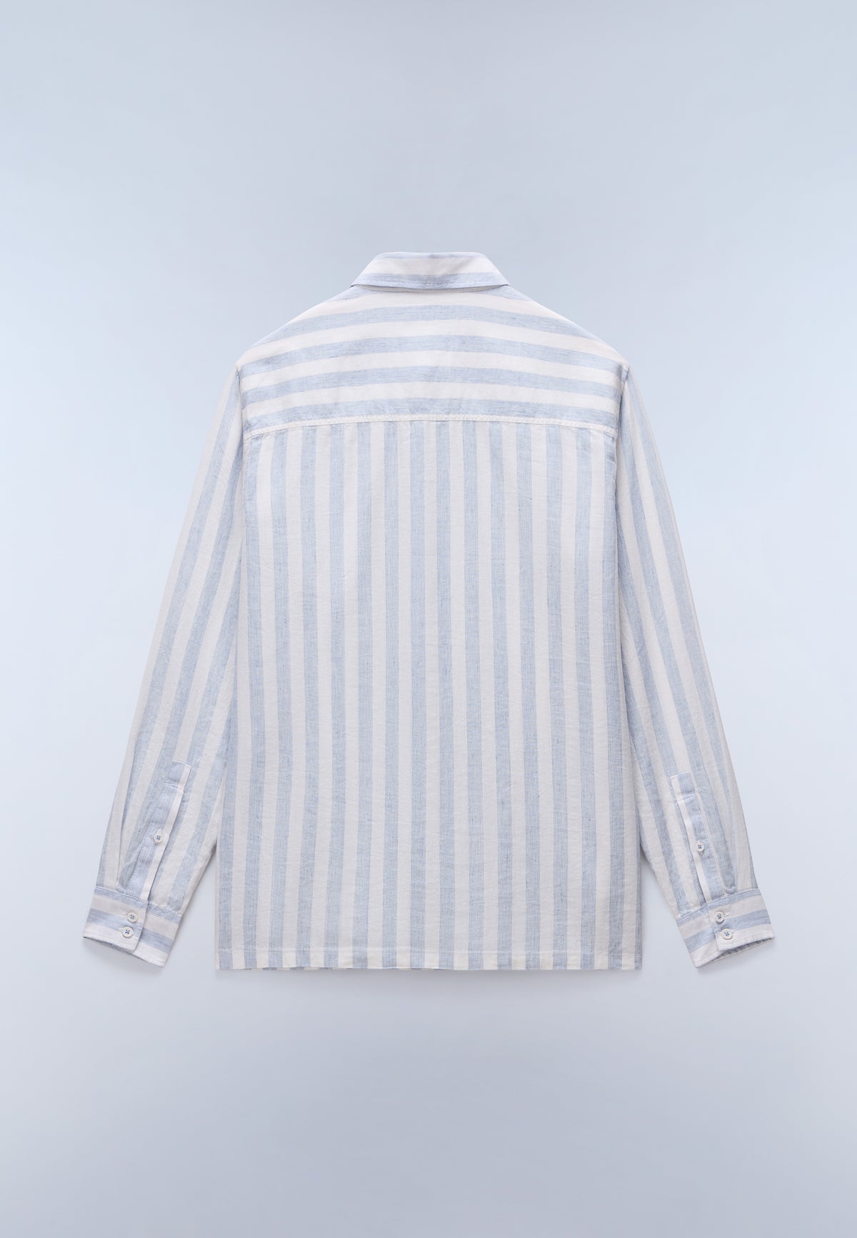 Brolio Long Sleeve Shirt Blue Stripe SE9 - 6