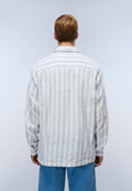 Brolio Long Sleeve Shirt Blue Stripe SE9 - 5