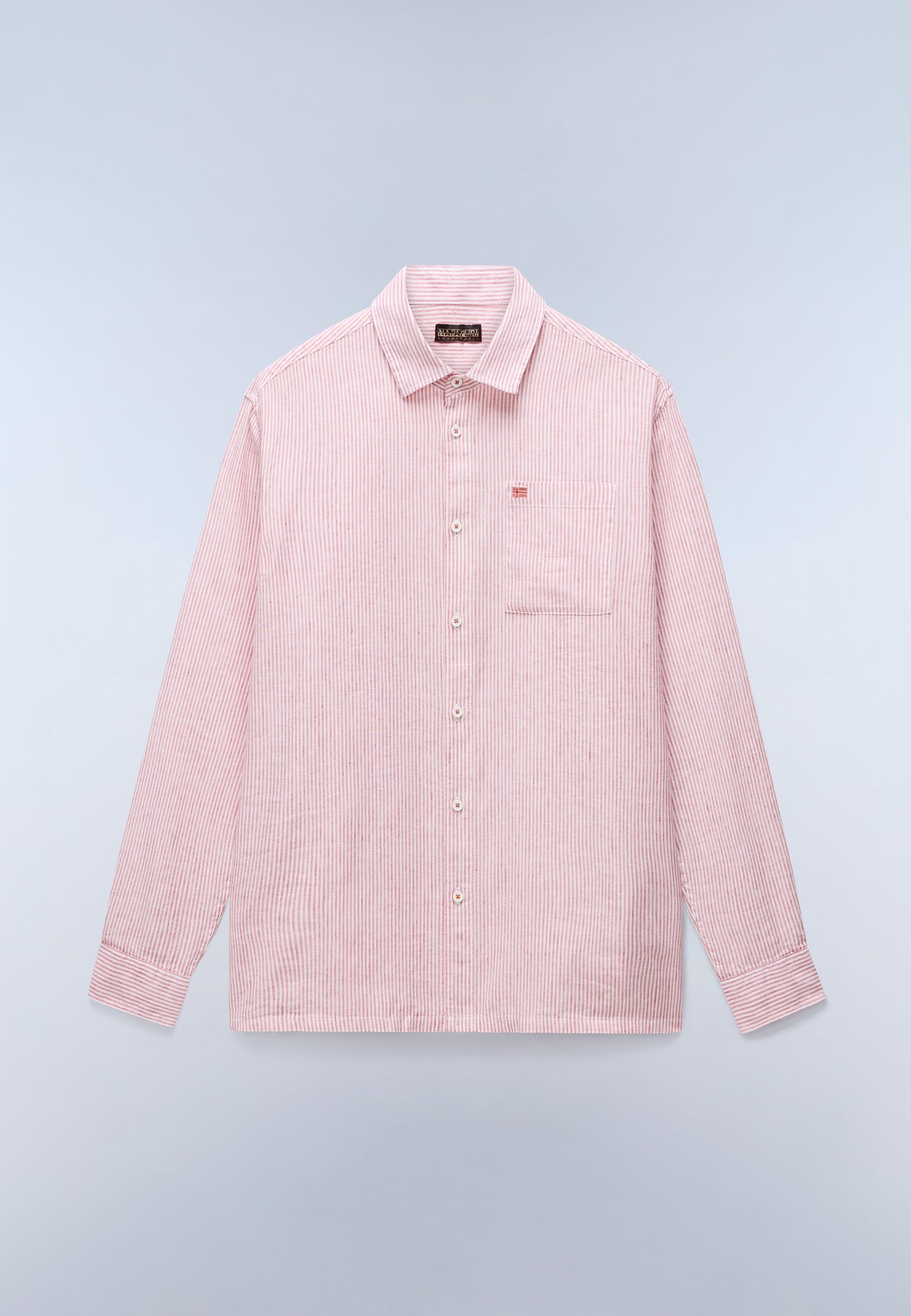Brolio Long Sleeve Shirt Pink Stripe