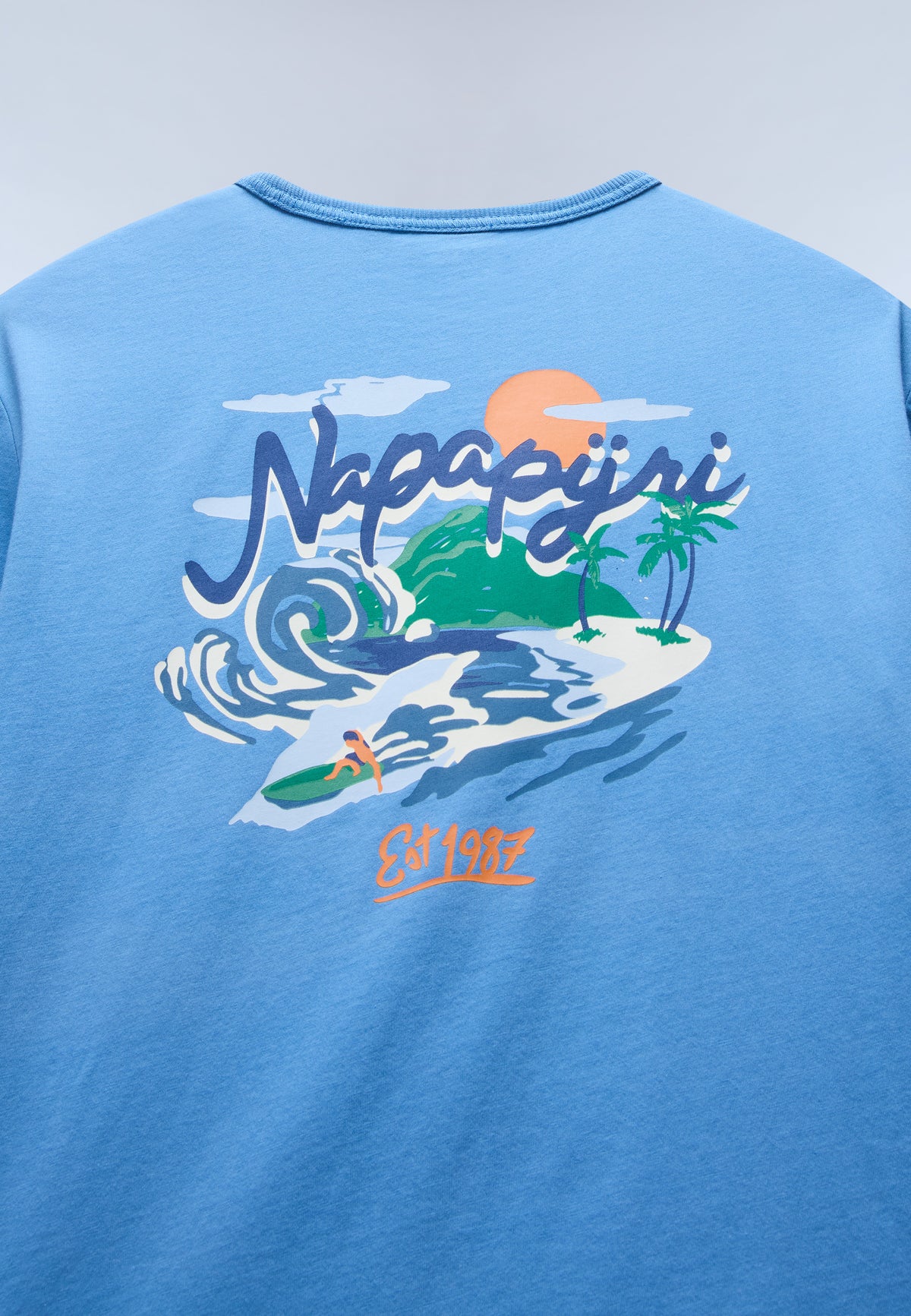 Oeste Short Sleeve T-Shirt Light Blue - 5