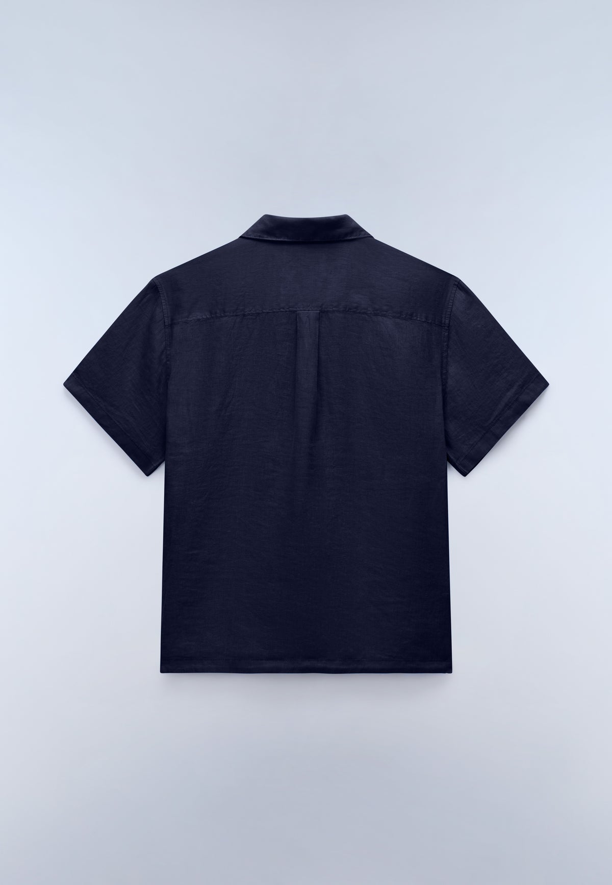 Camisa de Manga Corta de Lino Dark Blue - 5