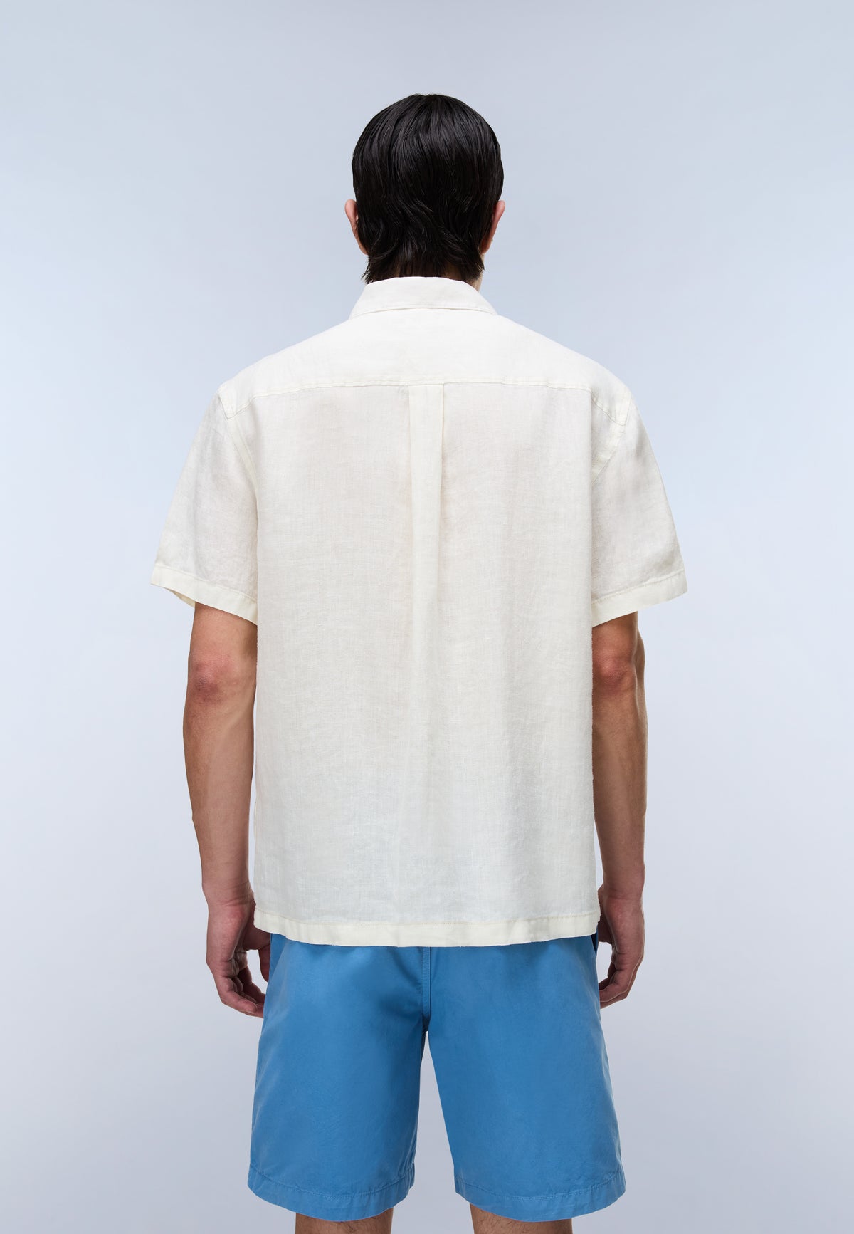 Camicia a Maniche Corte Linen  - 4