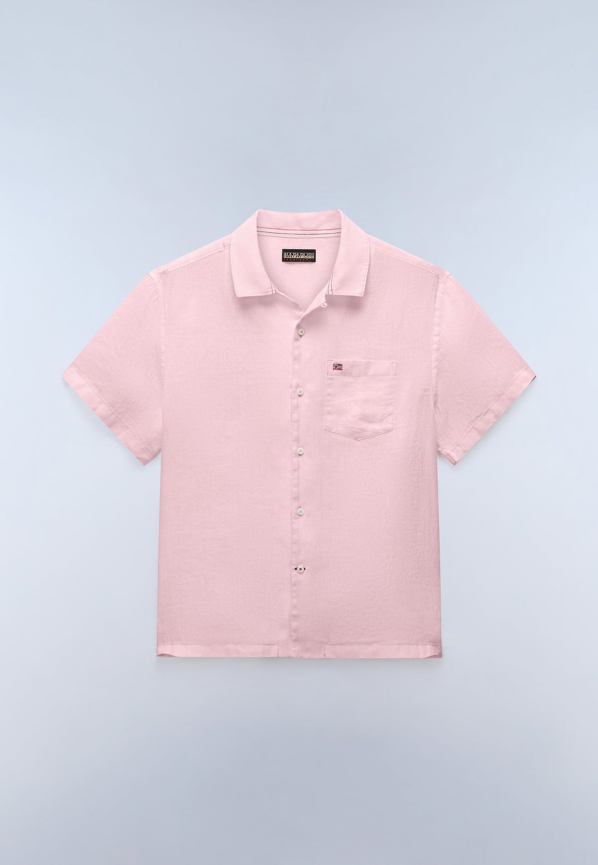 Camicia a Maniche Corte Linen  - 1