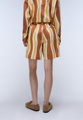 Anions Bermuda Shorts Brown Stripe SEY - 5