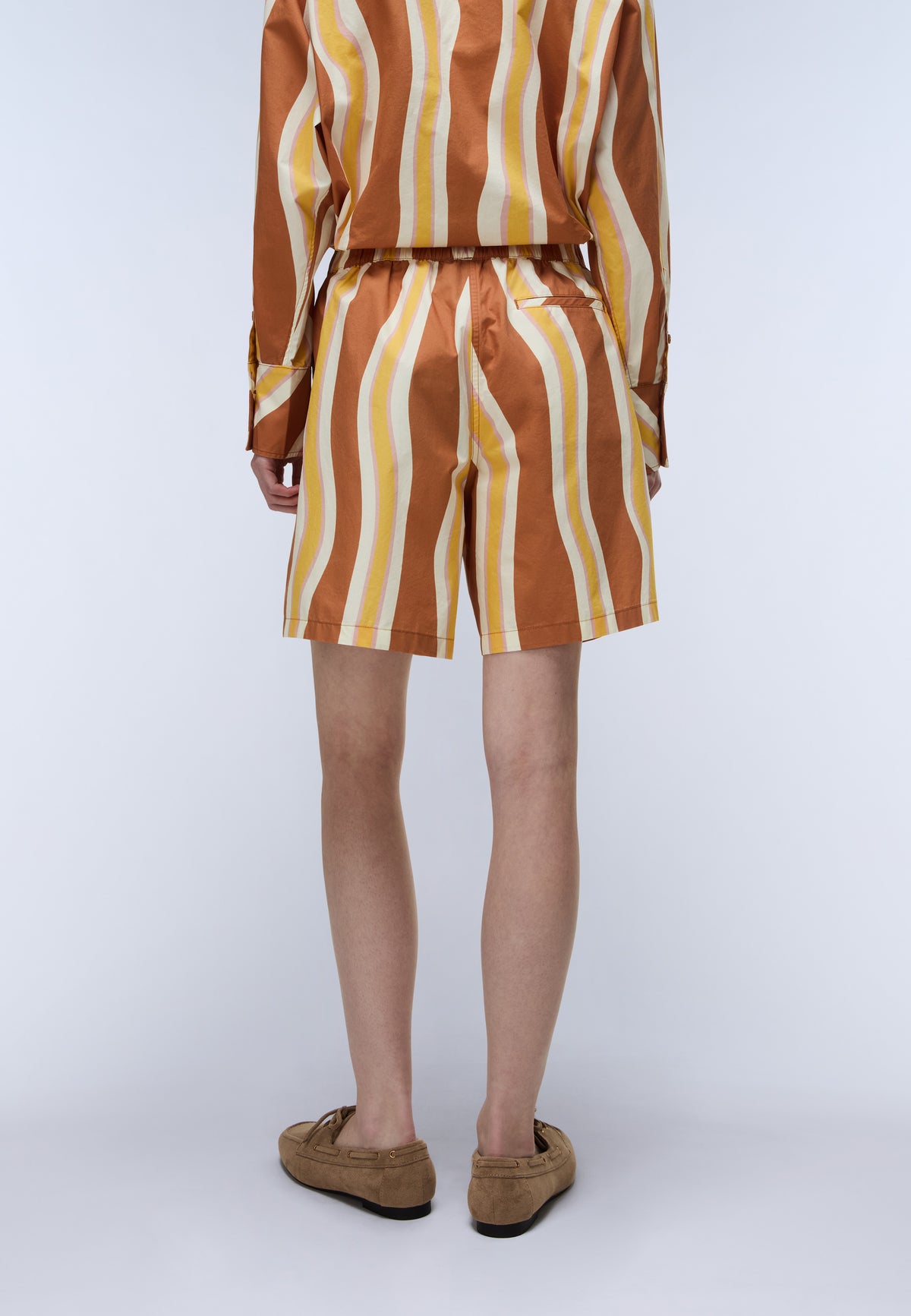 Anions Bermuda Shorts Brown Stripe SEY - 5