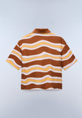 Niobium Short Sleeve Polo Brown Stripe SED - 6
