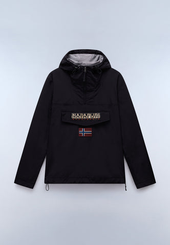 美品 NAPAPIJRI マウンテン アノラックパーカー 刺繍ロゴ 黒 Rainforest Summer Anorak Jacket | | Napapijri GB