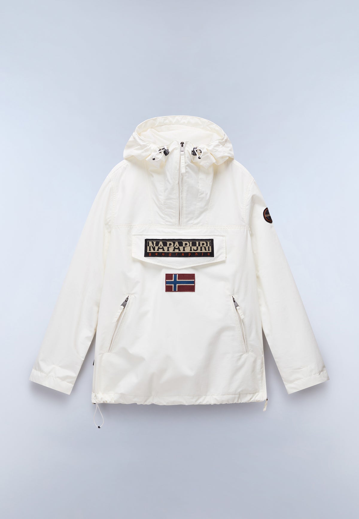 Rainforest Pocket Summer Anorak Jacket White - 1
