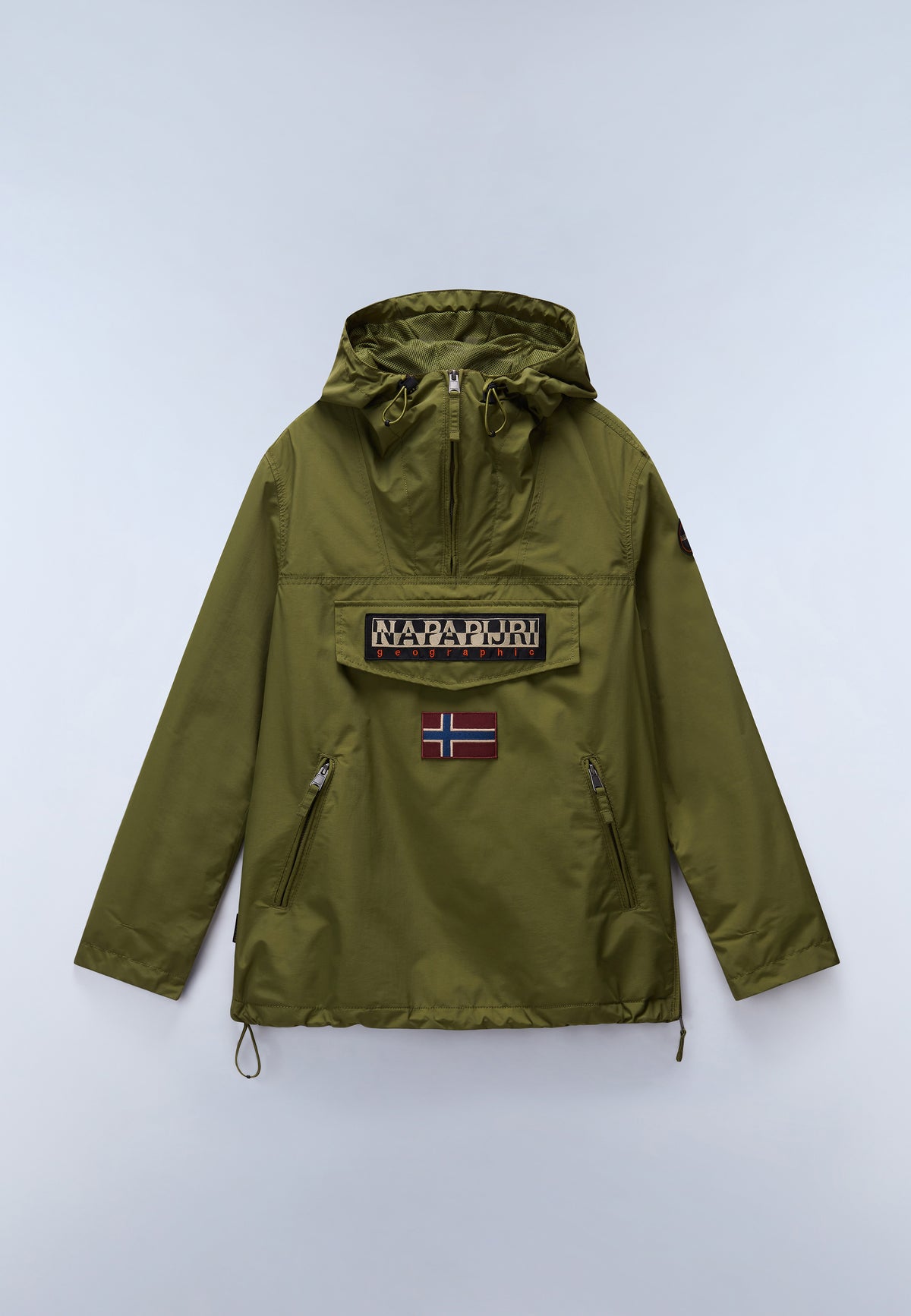 Rainforest Pocket Summer Anorak Jacket Green - 1